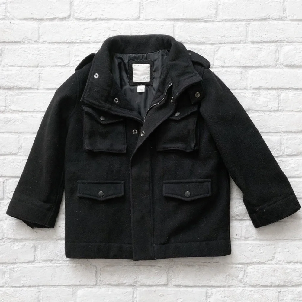 Boys Old Navy Jacket Coat Small S Black